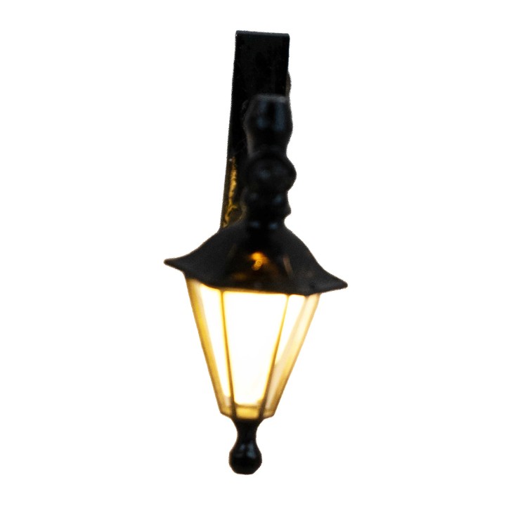 Wall lantern cm 4x4.1 with warm white LED light 12v