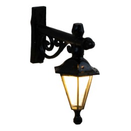Lanterna da parete cm 4x4,1 con luce led bianco caldo 12v