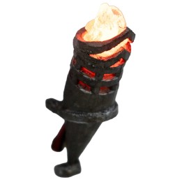 Antorcha h 7,3 cm led naranja parpadeante 12v