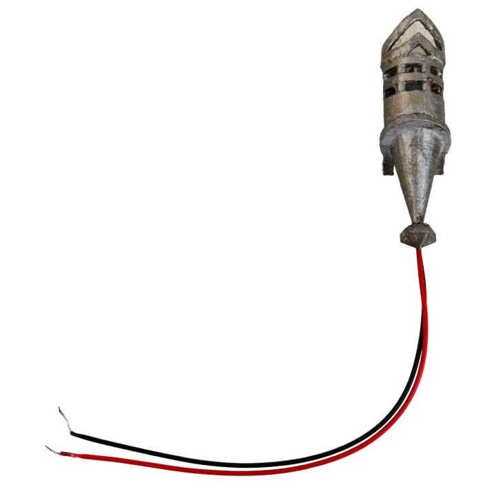 Fiaccola h 7,3 cm led arancio tremolante 12v