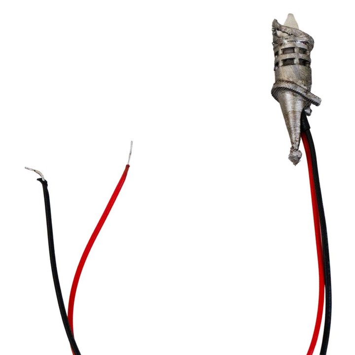 Torch h 4.1 cm flickering with orange LED 12 v.