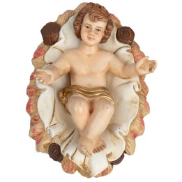 Baby Jesus in the cradle 30 cm Euromarchi series