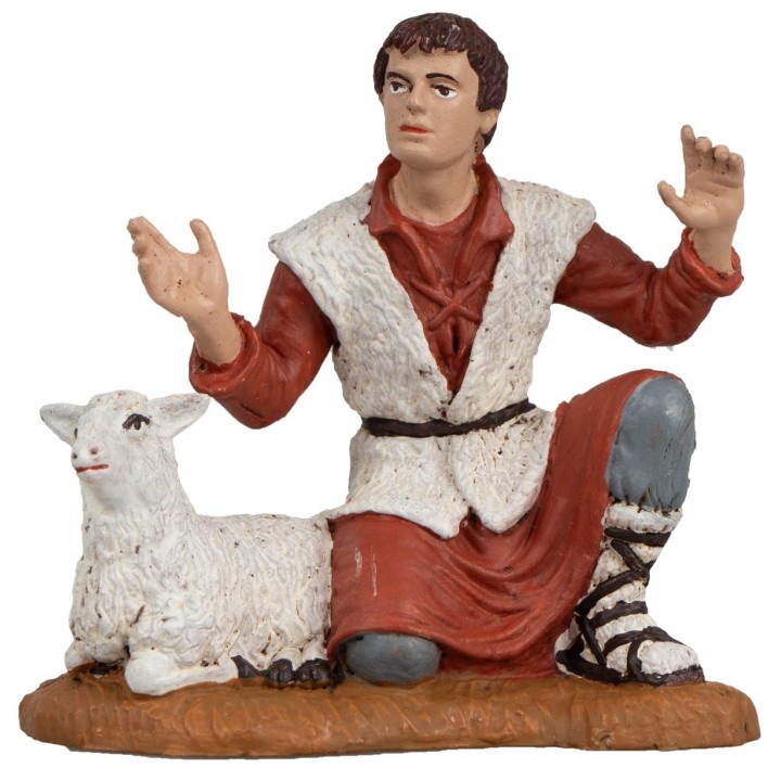 Cm 15 Shepherd with sheep Oliver series