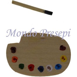 Tavolozza colori con pennello