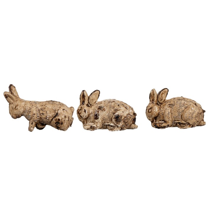 Set 4 pz cuccioli di coniglio con mamma -animali