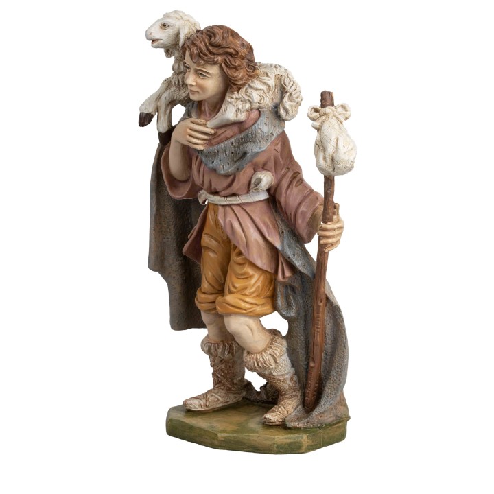 Viandante con pecora sulle spalle serie 30 cm Euromarchi
