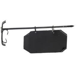7 cm sign with metal plaque