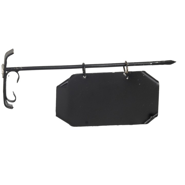 Letrero de 7 cm con placa de metal