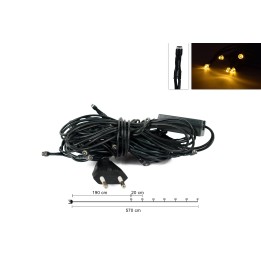 Chain 35 linear white bulbs 220v.