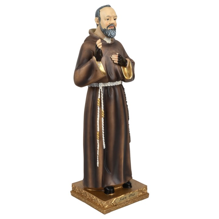San Padre Pio 22 cm in resina