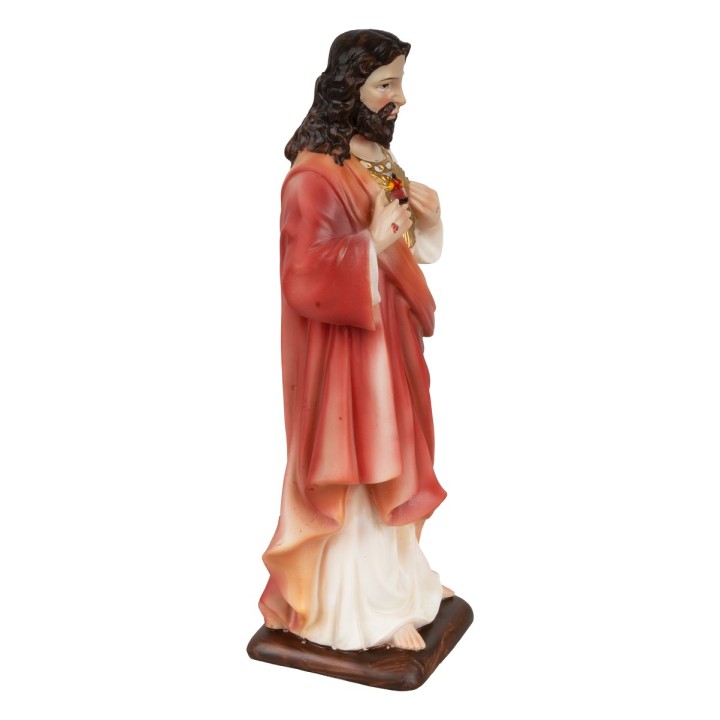 Sacro Cuore di Gesù 20,5 cm in resina