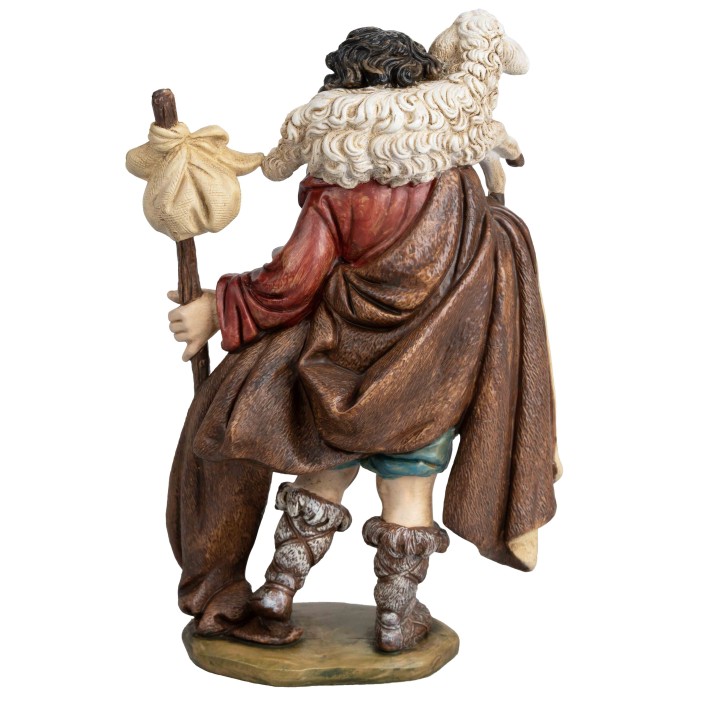 Pastore con fagotto e agnello serie Euromarchi 20,5 cm