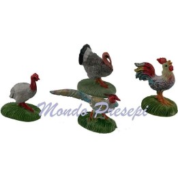 Set 4 gallinacei