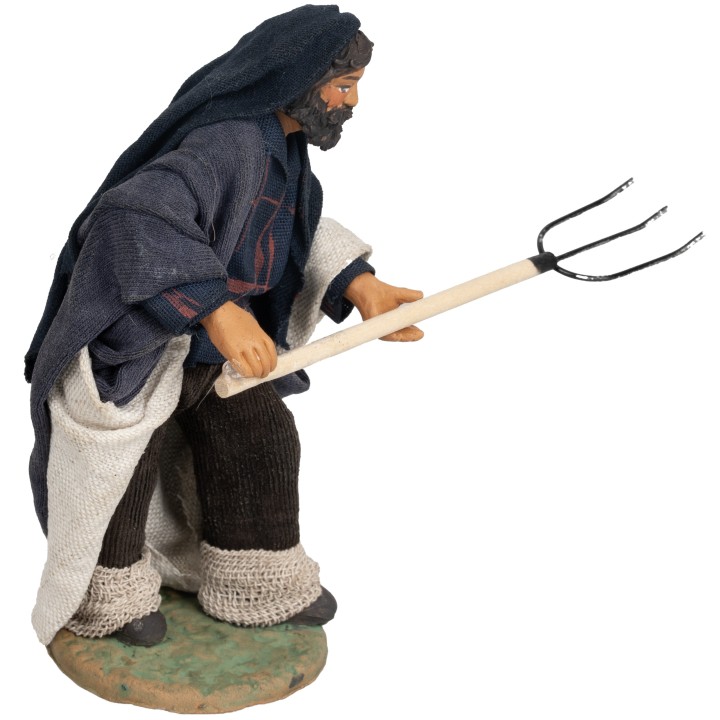 Contadino con forca 12 cm