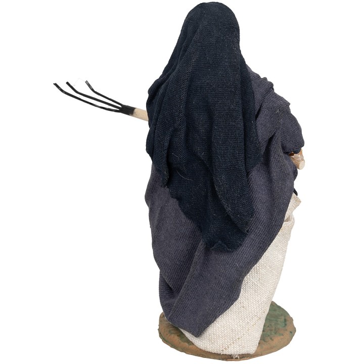 Farmer with pitchfork 11 cm