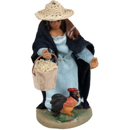 Vendedora de cestas de 10 cm