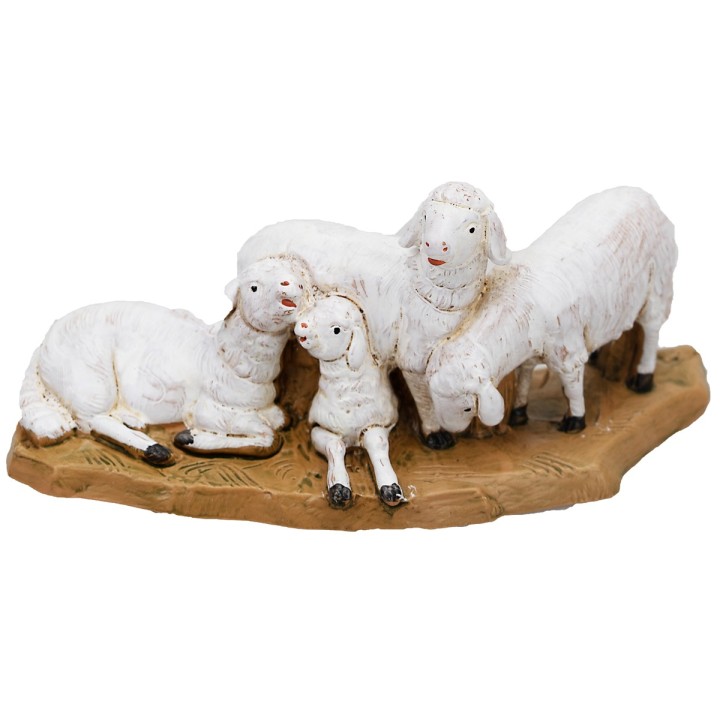 Gregge di pecore Fontanini per statue da 12 cm