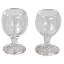 Set 2 calici in vetro ø 1,5 cm