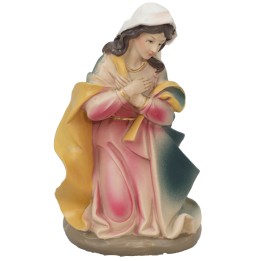Madonna inginocchiata in resina serie 20 cm