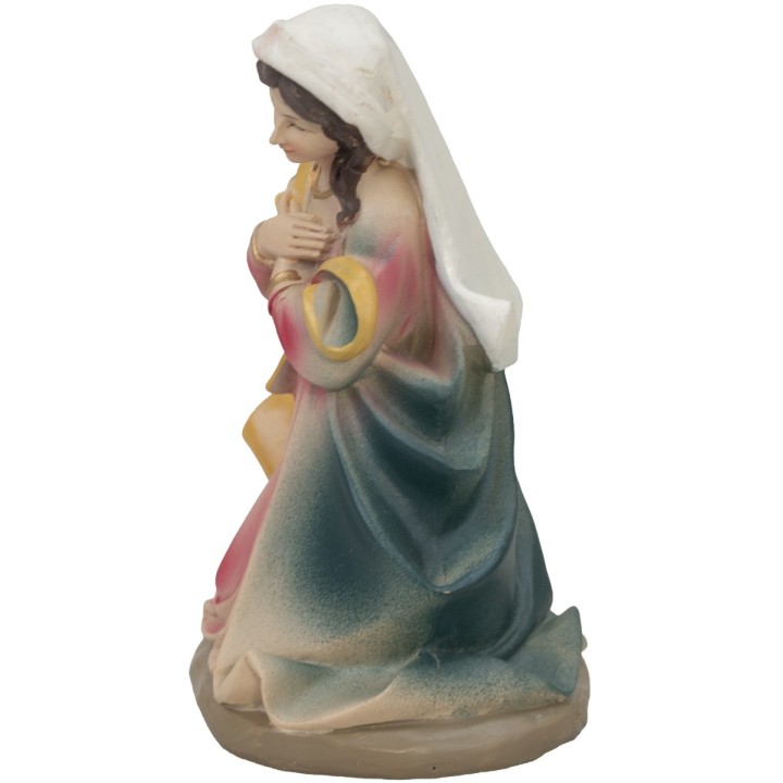 Madonna inginocchiata in resina serie 20 cm