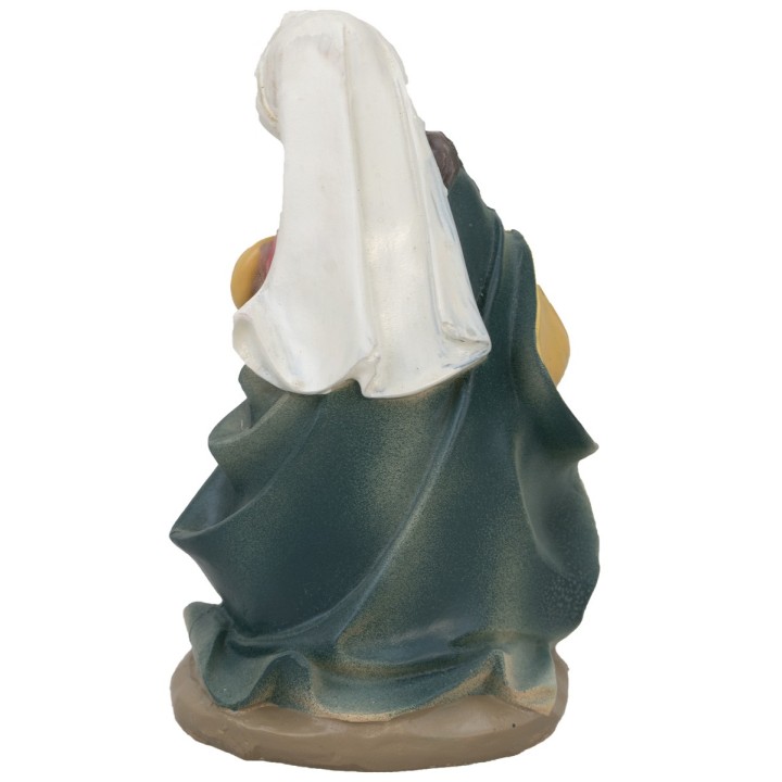 Kneeling Madonna in resin series 20 cm
