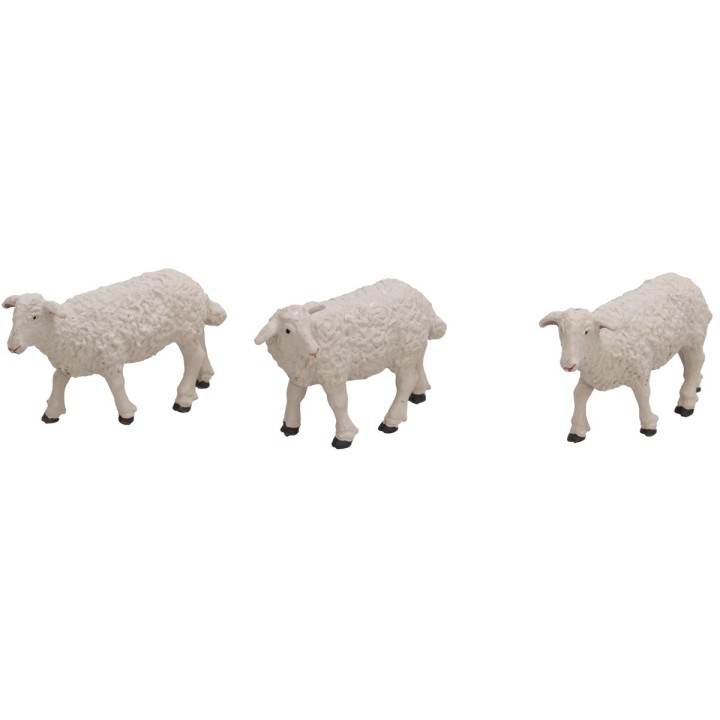 Conjunto de 3 ovejas para estatuas de 10 cm Oliver