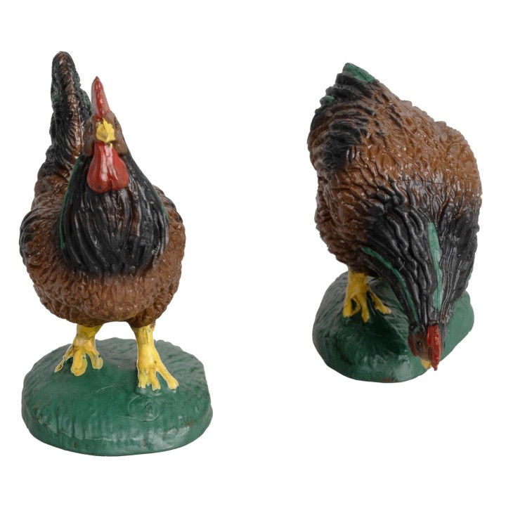 The rooster and the hen for statues 15cm