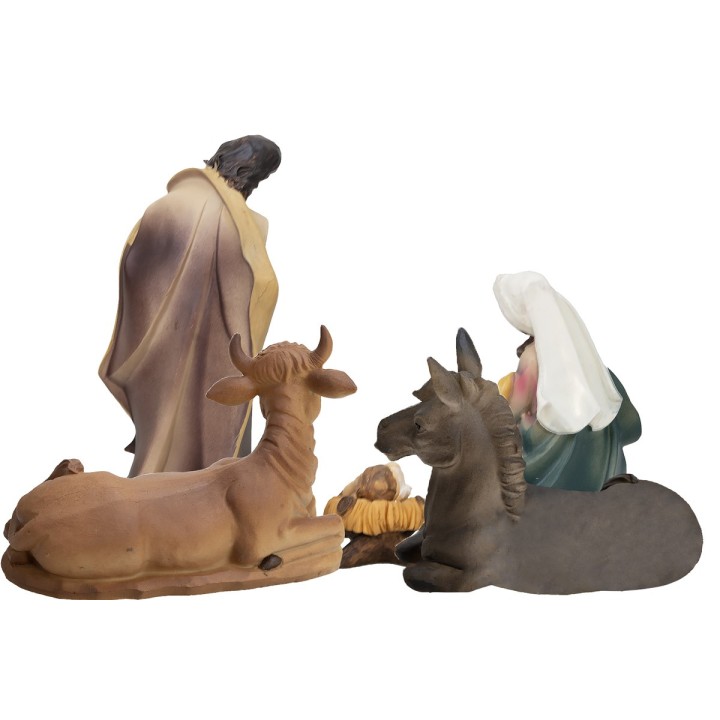 Natività 5 figure in resina cm 20