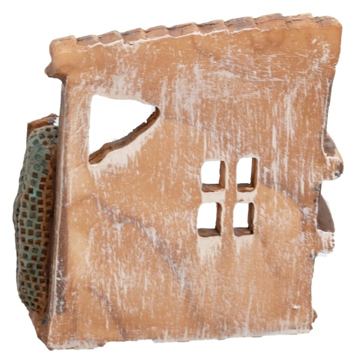 Bottega del pescivendolo in resina cm 8,3x4x9,6 h