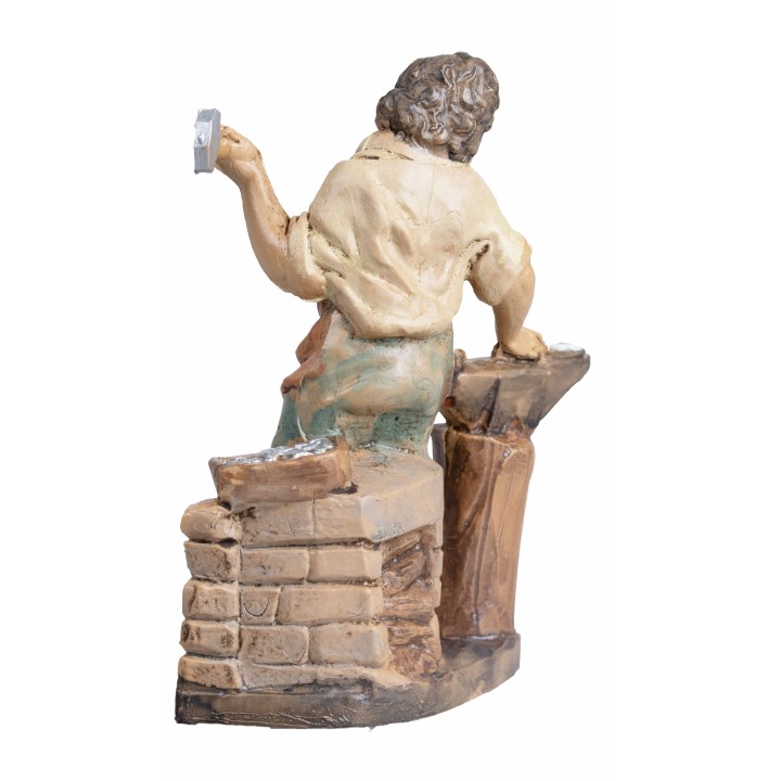 Fabbro con incudine Euromarchi 12 cm per Presepe