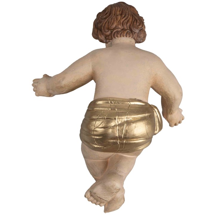 Gesù bambino con culla rimovibile serie Euromarchi 20 cm