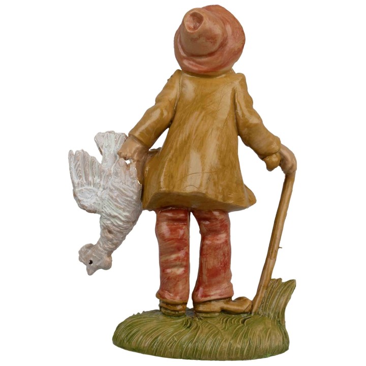 Pastore con bastone e gallina Euromarchi serie 7-8 cm