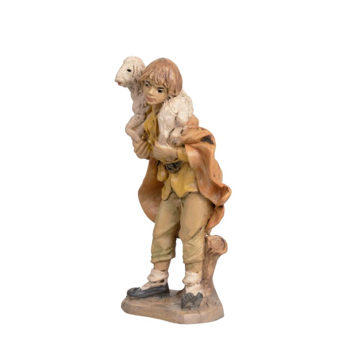 Pastore con agnello sulle spalle Euromarchi Lux 10 cm