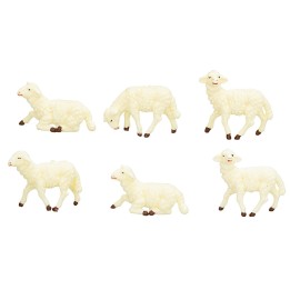 Set 12 ovejas en pvc serie Euromarchi para