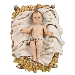 Gesù bambino nella culla serie13 cm Landi Moranduzzo