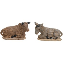 Set bue e asino serie Euromarchi per statue da 6 cm