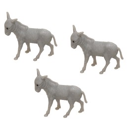 Set tre asini per statue da 3,5 cm