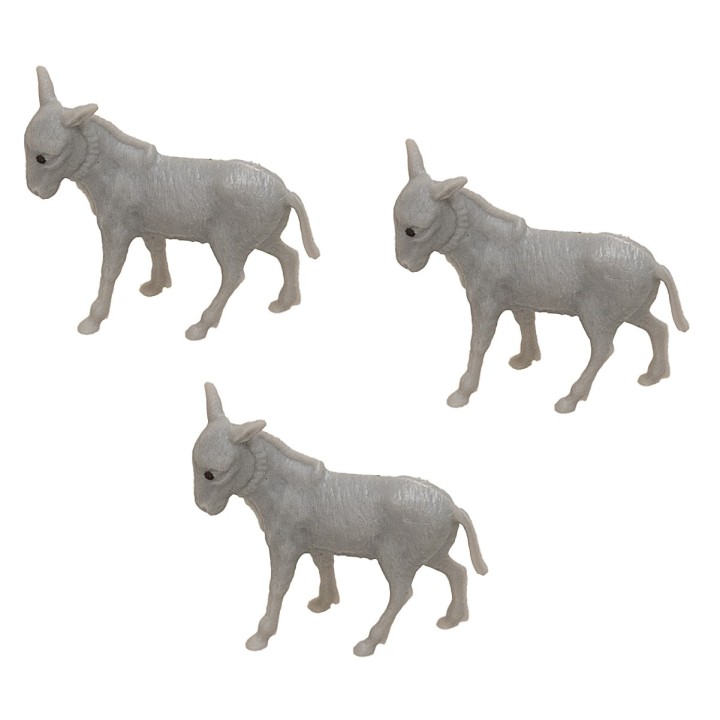 Set tre asini per statue da 3,5 cm