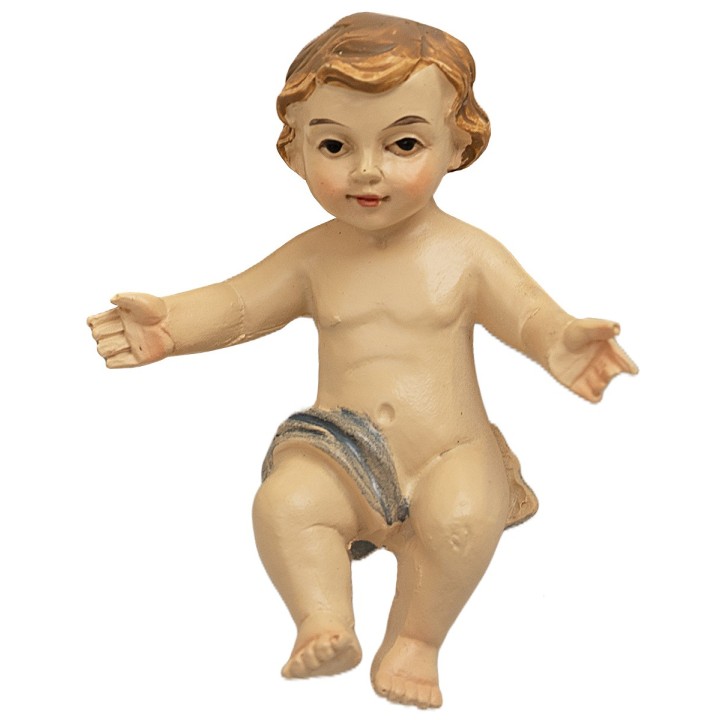 Jesús niño con cuna serie 9-10 cm