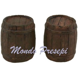 Conjunto de 2 barriles de resina de 2x2,5 cm de altura.