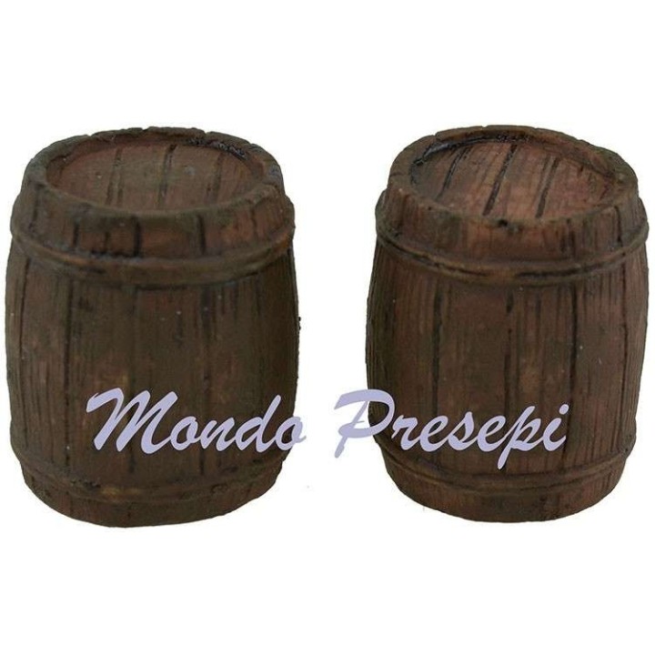 Set 2 botti in resina cm 2x2,5 h.