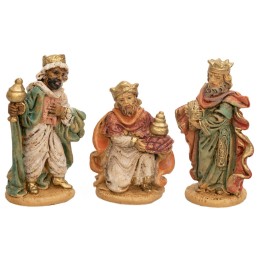 6 cm Set of three Magi in pvc lux