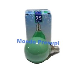 Lámpara E14 - 25W verde