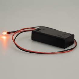 Led tremolante arancio effetto fuoco a batterie