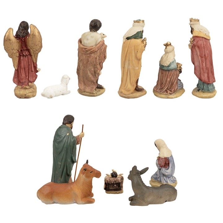 Nativity 11 subjects 12 cm series in resin
