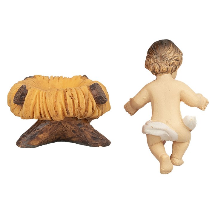 Gesù bambino con culla 5x3,5 cm consigliato per