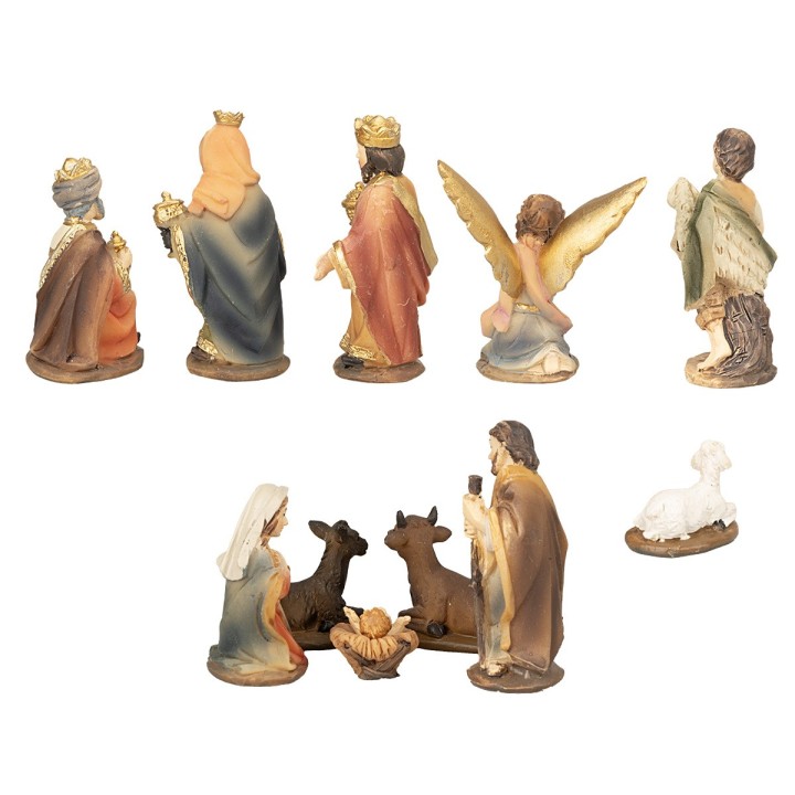 Natività completa 11 soggetti in resina serie 5 cm