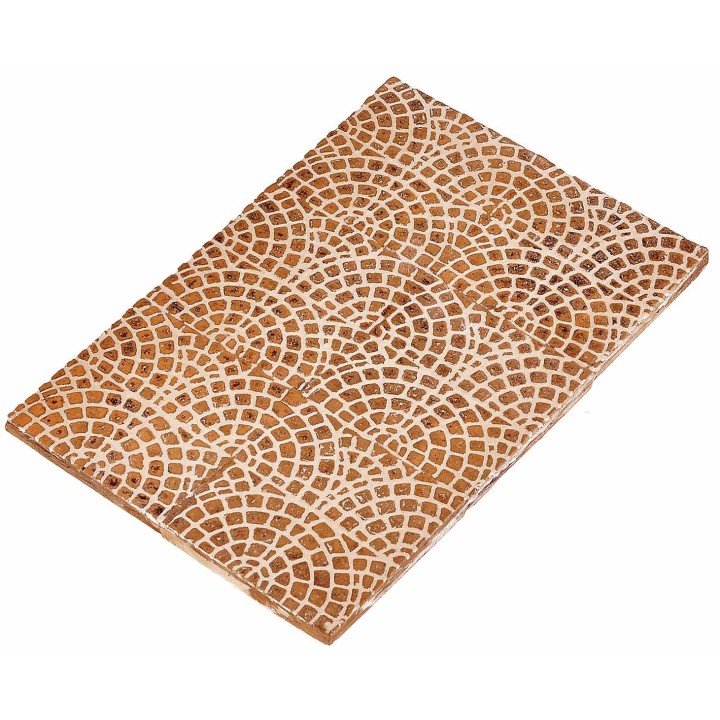 Resin cobblestone floor for nativity scene