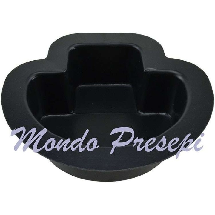 Large semicircle tray cm 14x14x5 h