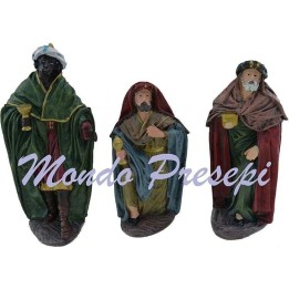Juego de tres Reyes Magos de 20 cm